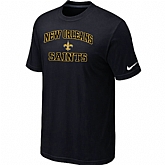New Orleans Saints Heart & Soul Black T-Shirt,baseball caps,new era cap wholesale,wholesale hats