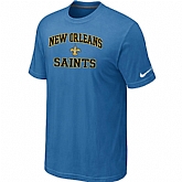 New Orleans Saints Heart & Soul light Blue T-Shirt,baseball caps,new era cap wholesale,wholesale hats