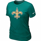 New Orleans Saints L.Green Women's Logo T-Shirt,baseball caps,new era cap wholesale,wholesale hats