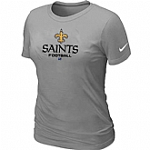 New Orleans Saints L.Grey Women's Critical Victory T-Shirt,baseball caps,new era cap wholesale,wholesale hats