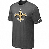 New Orleans Saints Sideline Legend Authentic Logo T-Shirt Dark grey,baseball caps,new era cap wholesale,wholesale hats