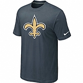 New Orleans Saints Sideline Legend Authentic Logo T-Shirt Grey,baseball caps,new era cap wholesale,wholesale hats