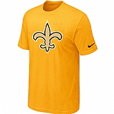 New Orleans Saints Sideline Legend Authentic Logo T-Shirt Yellow,baseball caps,new era cap wholesale,wholesale hats