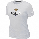 New Orleans Saints White Women's Critical Victory T-Shirt,baseball caps,new era cap wholesale,wholesale hats