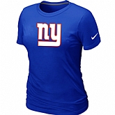 New York Giants Blue Women's Logo T-Shirt,baseball caps,new era cap wholesale,wholesale hats
