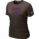 New York Giants Brown Women's Critical Victory T-Shirt,baseball caps,new era cap wholesale,wholesale hats