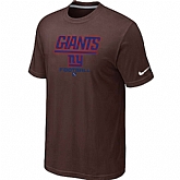 New York Giants Critical Victory Brown T-Shirt,baseball caps,new era cap wholesale,wholesale hats