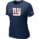 New York Giants D.Blue Women's Logo T-Shirt,baseball caps,new era cap wholesale,wholesale hats