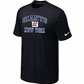 New York Giants Heart & Soul Black T-Shirt,baseball caps,new era cap wholesale,wholesale hats