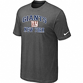 New York Giants Heart & Soul Dark grey T-Shirt,baseball caps,new era cap wholesale,wholesale hats