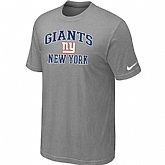 New York Giants Heart & Soul Light grey T-Shirt,baseball caps,new era cap wholesale,wholesale hats