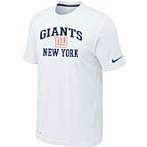 New York Giants Heart & Soul White T-Shirt,baseball caps,new era cap wholesale,wholesale hats