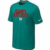 New York Giants Just Do It Green T-Shirt,baseball caps,new era cap wholesale,wholesale hats