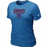 New York Giants L.blue Women's Critical Victory T-Shirt,baseball caps,new era cap wholesale,wholesale hats