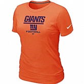 New York Giants Orange Women's Critical Victory T-Shirt,baseball caps,new era cap wholesale,wholesale hats