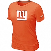 New York Giants Orange Women's Logo T-Shirt,baseball caps,new era cap wholesale,wholesale hats