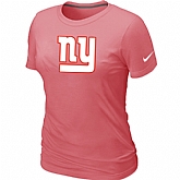 New York Giants Pink Women's Logo T-Shirt,baseball caps,new era cap wholesale,wholesale hats