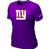 New York Giants Purple Women's Logo T-Shirt,baseball caps,new era cap wholesale,wholesale hats