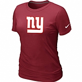 New York Giants Red Women's Logo T-Shirt,baseball caps,new era cap wholesale,wholesale hats