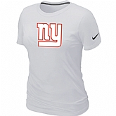 New York Giants White Women's Logo T-Shirt,baseball caps,new era cap wholesale,wholesale hats