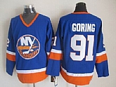 New York Islanders #91 Goring CCM Throwback Blue Jerseys,baseball caps,new era cap wholesale,wholesale hats