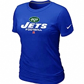 New York Jets Blue Women's Critical Victory T-Shirt,baseball caps,new era cap wholesale,wholesale hats
