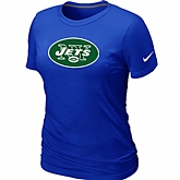 New York Jets Blue Women's Logo T-Shirt,baseball caps,new era cap wholesale,wholesale hats