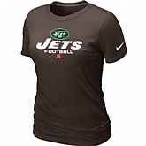 New York Jets Brown Women's Critical Victory T-Shirt,baseball caps,new era cap wholesale,wholesale hats