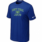 New York Jets Heart & Soul Blue T-Shirt,baseball caps,new era cap wholesale,wholesale hats