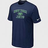 New York Jets Heart & Soul D.Blue T-Shirt,baseball caps,new era cap wholesale,wholesale hats