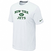 New York Jets Heart & Soul White T-Shirt,baseball caps,new era cap wholesale,wholesale hats