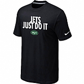 New York Jets Just Do ItBlack T-Shirt,baseball caps,new era cap wholesale,wholesale hats