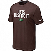 New York Jets Just Do ItBrown T-Shirt,baseball caps,new era cap wholesale,wholesale hats