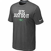 New York Jets Just Do ItD.Grey T-Shirt,baseball caps,new era cap wholesale,wholesale hats