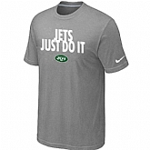 New York Jets Just Do ItL.Grey T-Shirt,baseball caps,new era cap wholesale,wholesale hats
