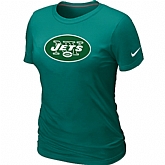 New York Jets L.Green Women's Logo T-Shirt,baseball caps,new era cap wholesale,wholesale hats