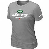 New York Jets L.Grey Women's Critical Victory T-Shirt,baseball caps,new era cap wholesale,wholesale hats