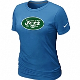 New York Jets L.blue Women's Logo T-Shirt,baseball caps,new era cap wholesale,wholesale hats