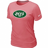 New York Jets Pink Women's Logo T-Shirt,baseball caps,new era cap wholesale,wholesale hats