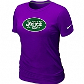 New York Jets Purple Women's Logo T-Shirt,baseball caps,new era cap wholesale,wholesale hats