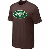 New York Jets Sideline Legend Authentic Logo T-Shirt Brown,baseball caps,new era cap wholesale,wholesale hats