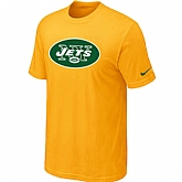 New York Jets Sideline Legend Authentic Logo T-Shirt Yellow,baseball caps,new era cap wholesale,wholesale hats