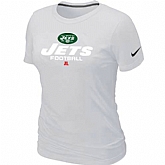 New York Jets White Women's Critical Victory T-Shirt,baseball caps,new era cap wholesale,wholesale hats