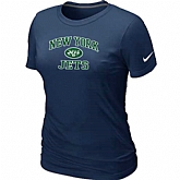 New York Jets Women's Heart & Soul D.Blue T-Shirt,baseball caps,new era cap wholesale,wholesale hats