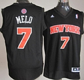 New York Knicks #7 Melo Black Fashion Jerseys,baseball caps,new era cap wholesale,wholesale hats
