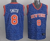 New York Knicks #8 J.R. Smith Blue Leopard Fashion Jerseys,baseball caps,new era cap wholesale,wholesale hats