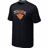 New York Knicks Big & Tall Primary Logo Black T-Shirt,baseball caps,new era cap wholesale,wholesale hats