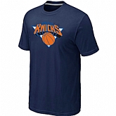 New York Knicks Big & Tall Primary Logo D.Blue T-Shirt,baseball caps,new era cap wholesale,wholesale hats