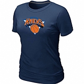 New York Knicks Big & Tall Primary Logo D.Blue Women's T-Shirt,baseball caps,new era cap wholesale,wholesale hats