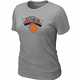 New York Knicks Big & Tall Primary Logo L.Grey Women's T-Shirt,baseball caps,new era cap wholesale,wholesale hats